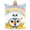 Puffin Rock Flanelldecke Winter Warm Weich Überwurfdecke für Mädchen Jungen Couch Bett Neuheit Bettüberwurf Sofa Bettbezug