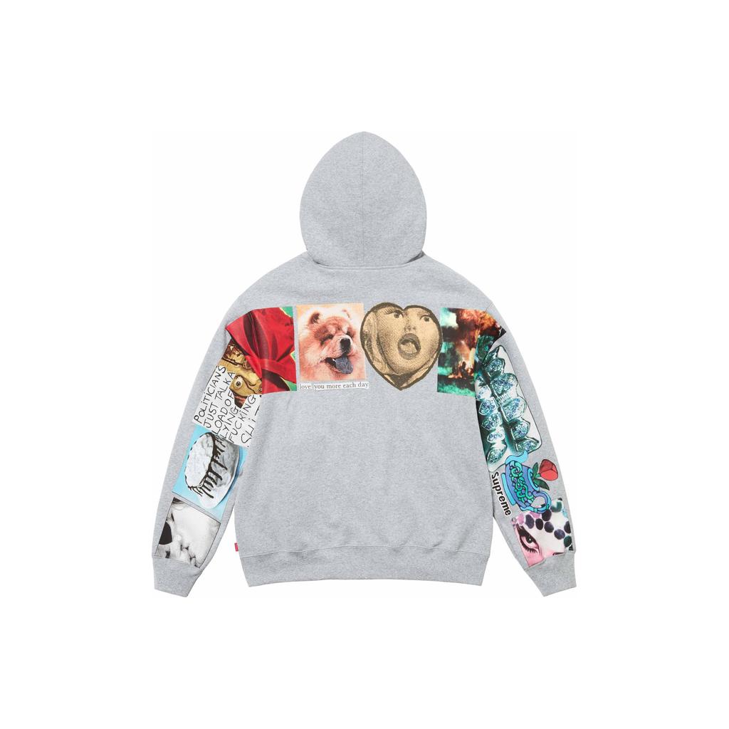 Supreme SS24 WEEK1 SPREAD ZIP UP HOODED SWEATSHIRT SUP-SS24-037