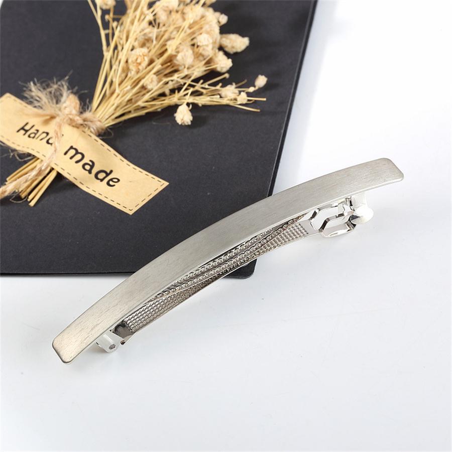 New Simple Fashion Metal Alloy Hair Clips Geometric Ponytail Holder Girls Hairpins Hair Barrette Horsetail Headwear Styling Tool