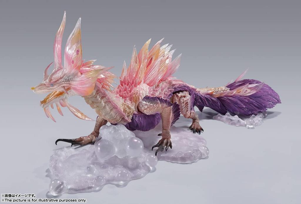 TAMASHII NATIONS MonsterArts Monster Hunter Sunbreak approximately PVC ABS painted action multicolor S.H. Rise Tamamitsune, 310mm, & figure,