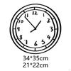 Cartoon Wall Clock for Home And Office, Non Ticking Acrylic Design