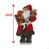 Collectible Standing Christmas Ornaments, Traditional Santa Claus Figurine,