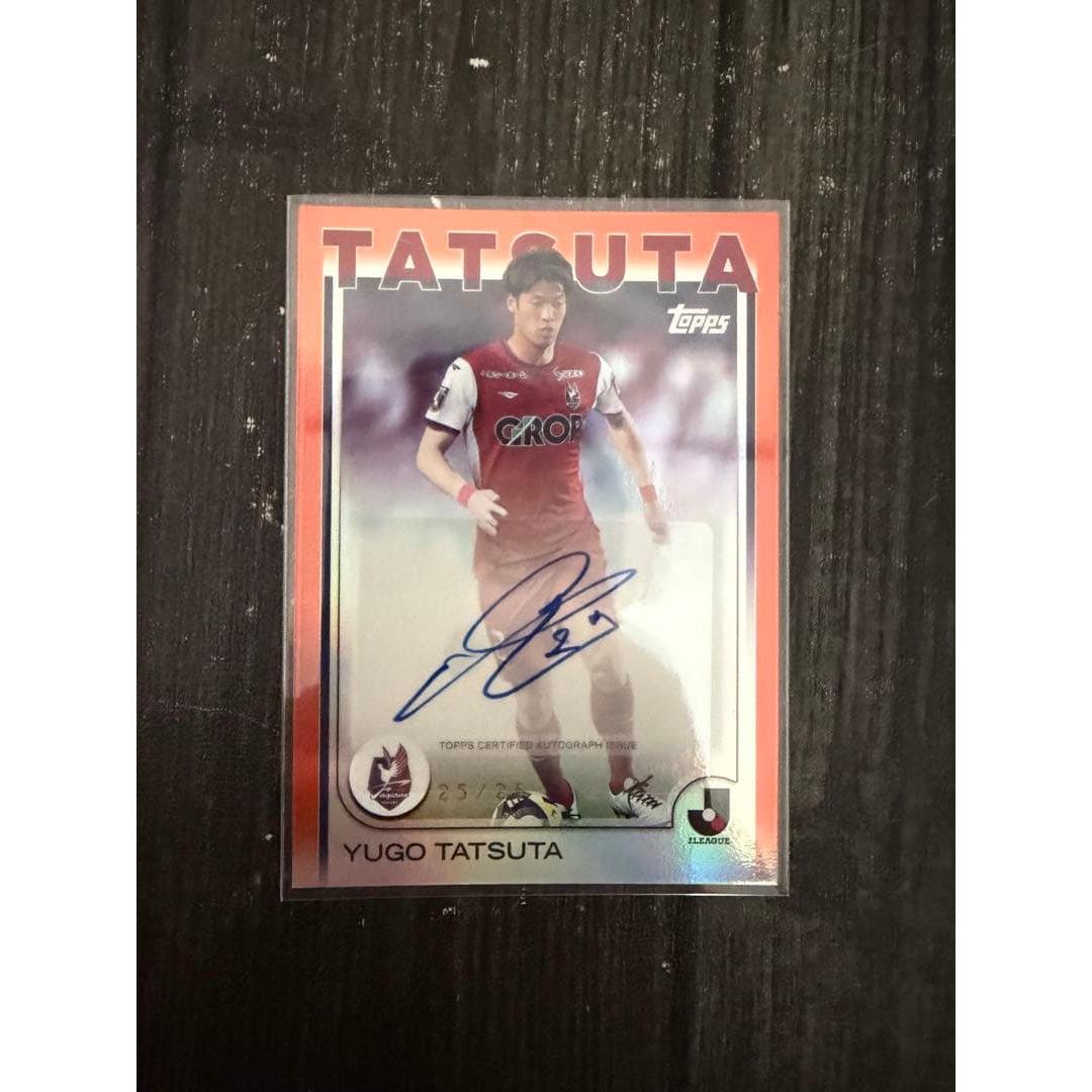 Yugo Tatsuta 25/25 Signed Card Topps J League 2025 Okayama