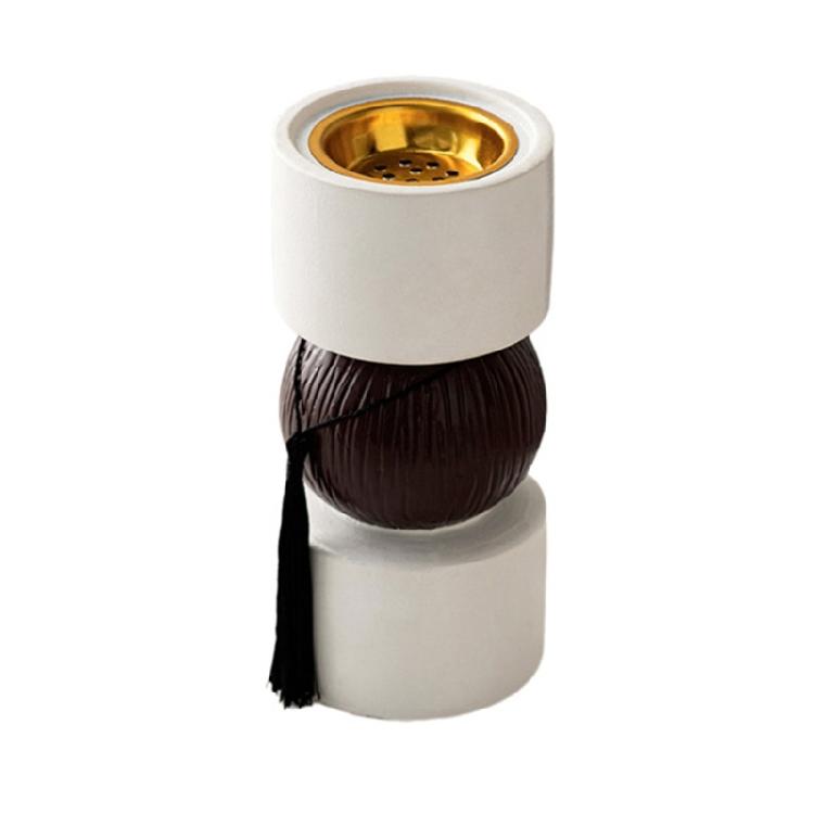

Middle Eastern Incenses Holder Resins Dumbbell Shape Bakhoor Burners for Aromatherapies and Relaxation Arabic Censers білий