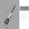 Silicone Stainless Steel Slotted Food Tongs