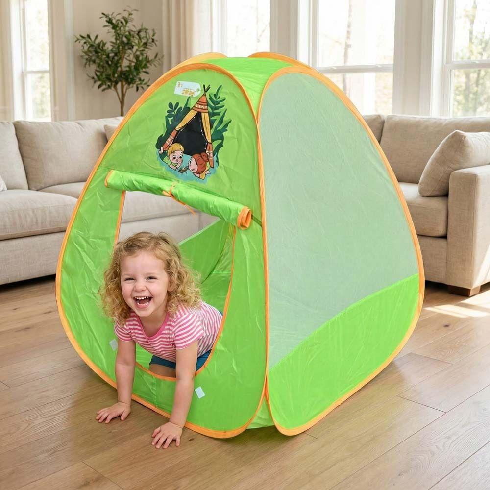 Toy Houses Children's Green Tent Portable Foldable Toy Tents  Family Playing