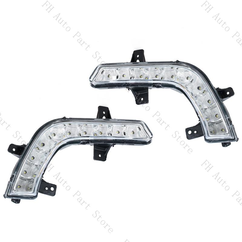 Foglamp Foglight For Geely GC6/MK 2016 2017 2018 2019 LED Front Bumper Fog Light DRL Daytime Running Drive Lamp