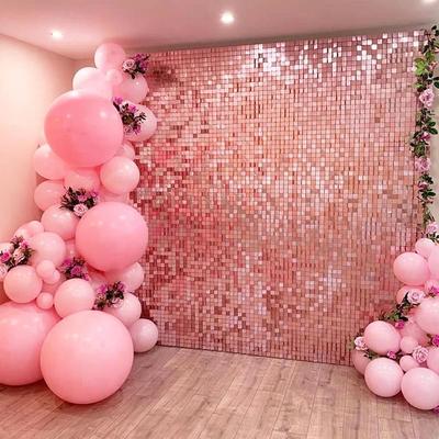 2m Party Hintergrund Vorhang Pailletten Hintergrund Baby Dusche Hochzeit Pailletten Wand Glitzer Hintergrund Vorhang Geburtstag Folienvorhang