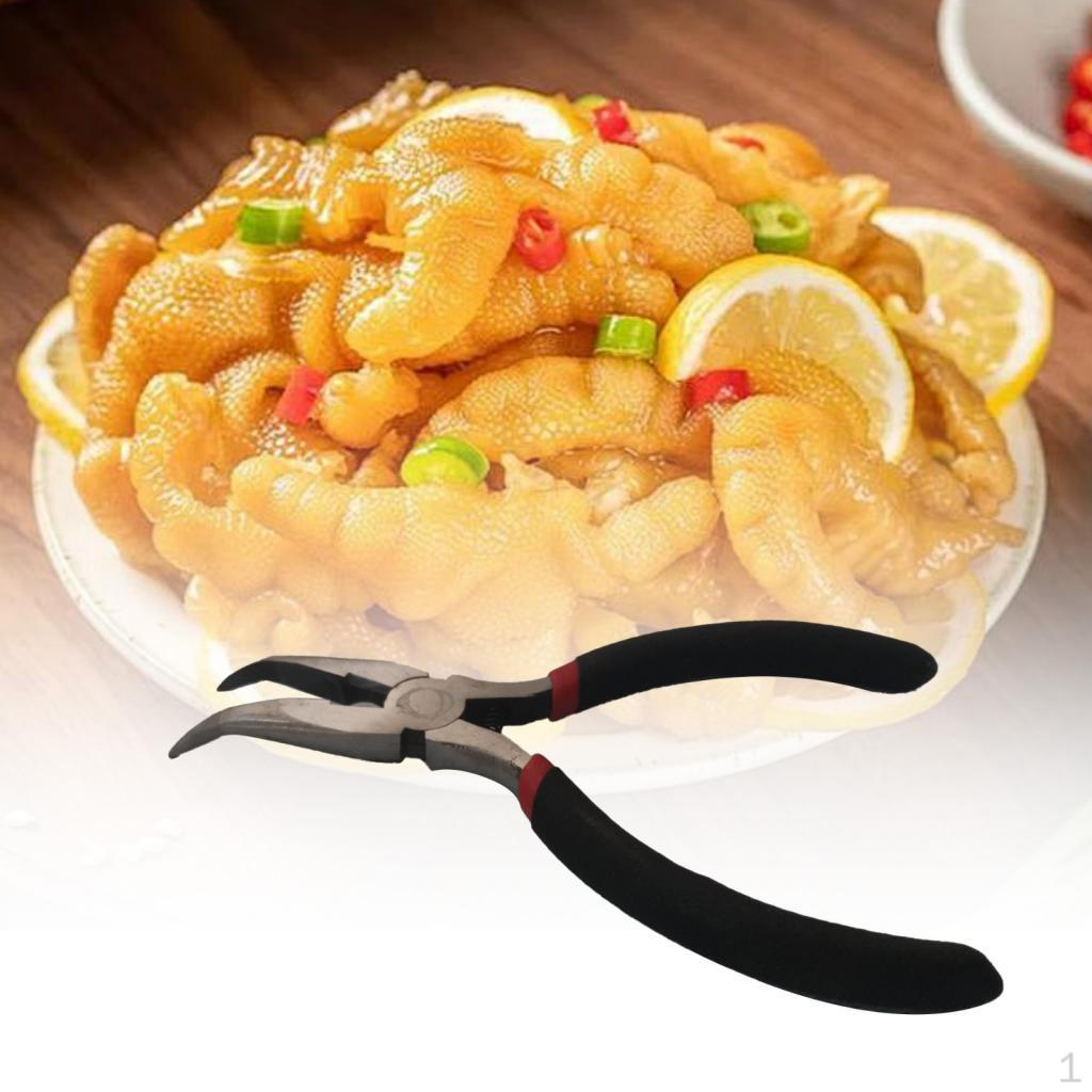 

Boned Clamp for Chicken Feet, 5.12 Inch Bone Dissolving, Duck Boning Clip Withdrawal to Remove чёрный