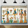 Egyptian-themed polyester background fabric - versatile and universal party decoration, universal festival banner