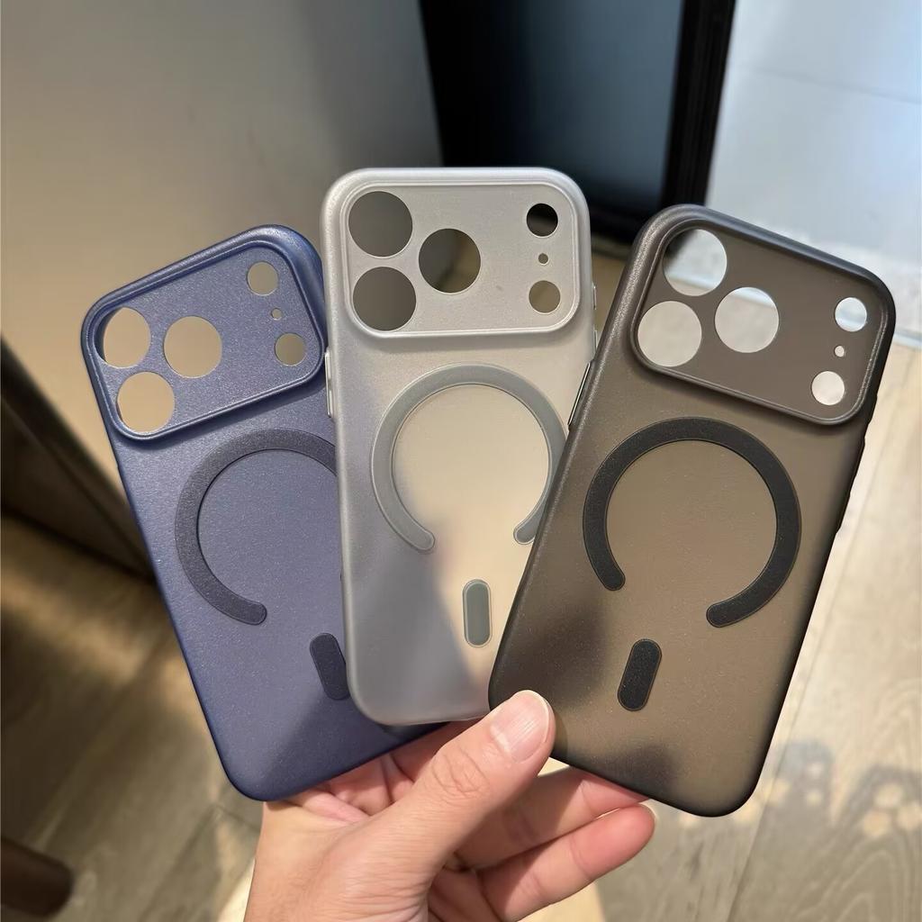 Ultradünne Klare Mattes Für Magsafe Silikon TPU Handyhülle Für iPhone 12 13 14 15 16 17 Pro Max Plus Magnetisches Laden Weiche Hülle
