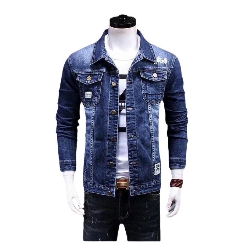 Men's Trendy European Slim Fit Denim Jacket - Spring Japanese Style