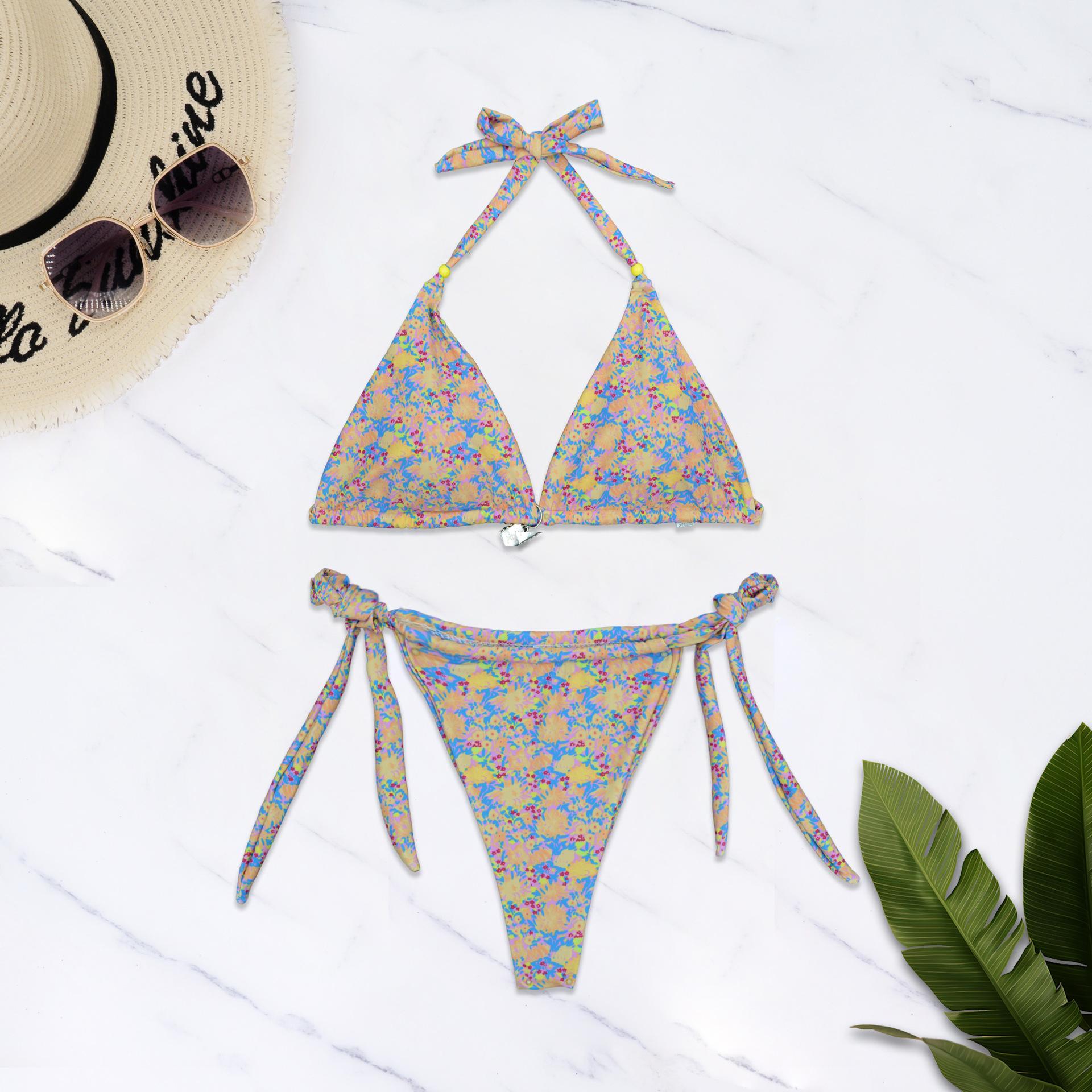 

Новый бикини модный сексуальный раздельный купальник с горячим источником XL оранжевый