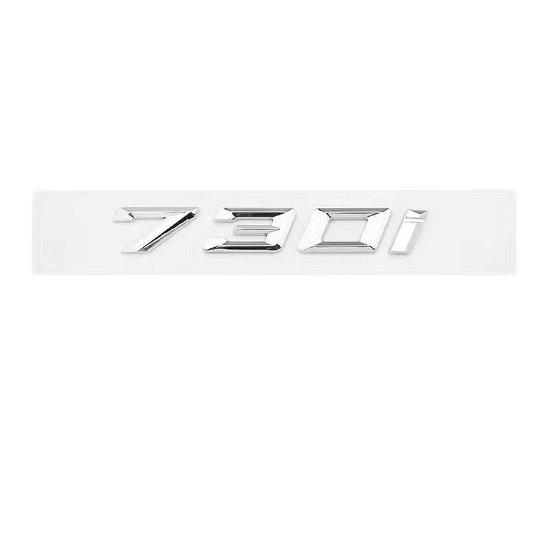 New Badge BMW ABS Car Label 7 Series Black and Silver 730 Tail 735 740 750 760 Digital M Label New GT Car Label Modification. pdcr06