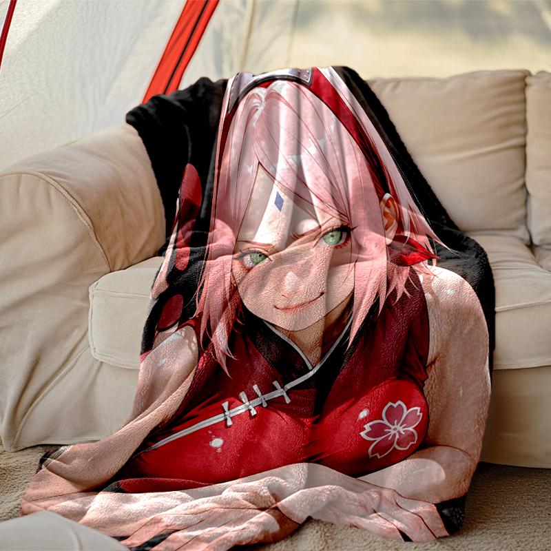 1pc Snug naruto Blanket, Lightweight & Durable Print Blanket, Perfect for Home, Couch, Bed, Picnic, Travel, Office