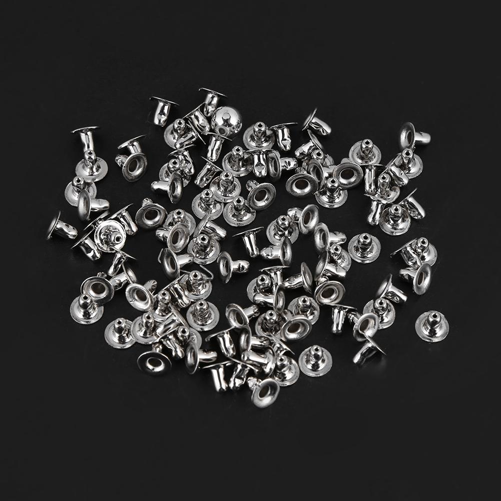 250pcs 6mm 8mm 10mm Mix Sizes Rivets Stud Button Leather Craft Bag Jeans Decoration Black