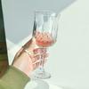 Red Wine Glass Cup Set Vintage Diamond Painting Glass Home Creative Gifts For Housewarming Party Wedding Anniversary Transparent
