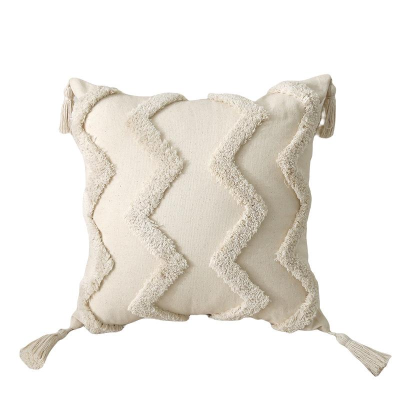 Tufted Throw Pillow Bohemian Throw Pillow Case Decoration Living Room Sofa Cushion Pillow Retro Hotel Lumbar Pillow Pillow Case