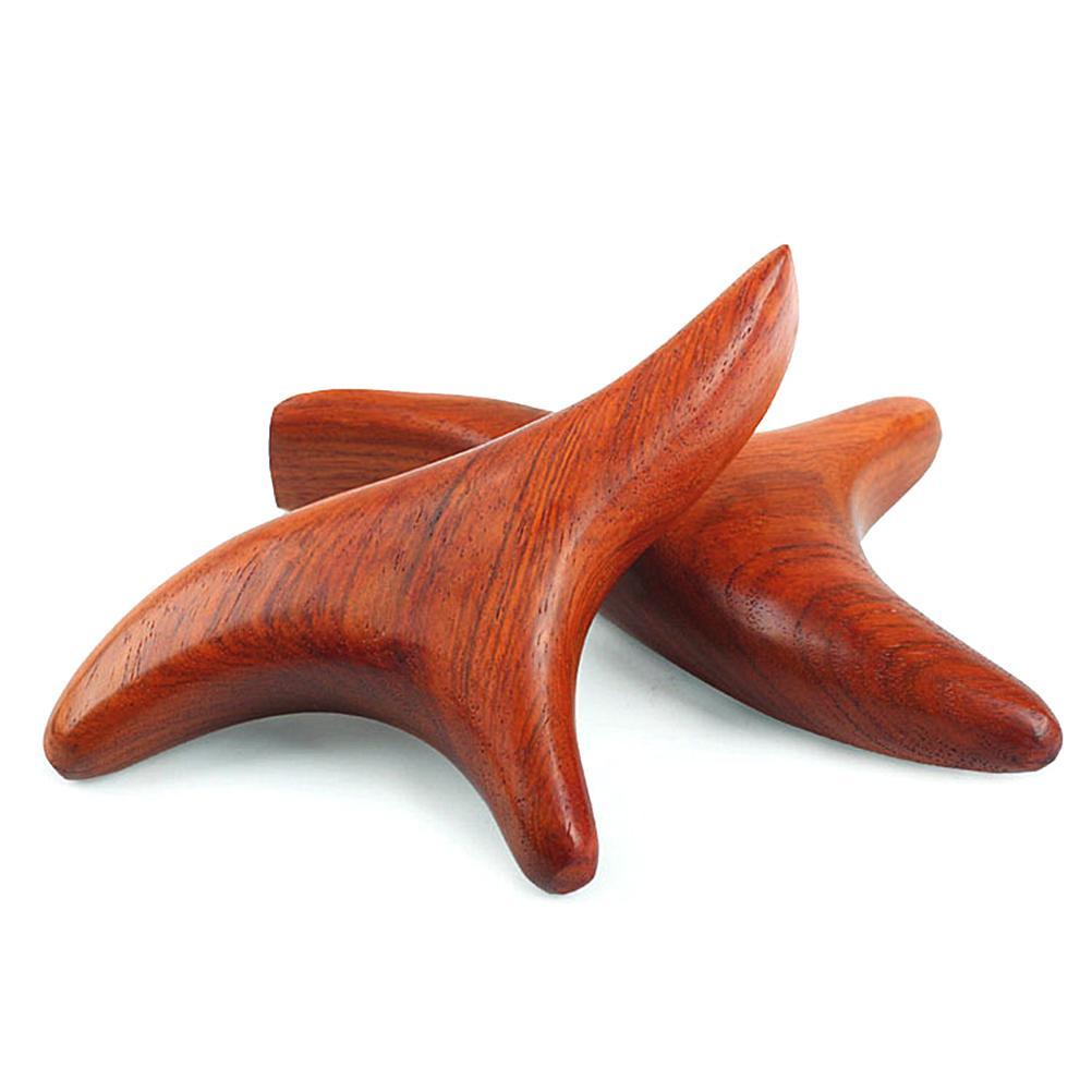 Triangle Trigeminal Body Wooden Massager Body Foot Neck Relax Blood Circulation Massager Healthy Car