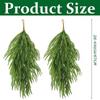 Pine Garland Christmas Teardrop Swag 2 Pieces Artificial Pine Garland Decoration 26 Inch for Railing Porch Table Window Wall