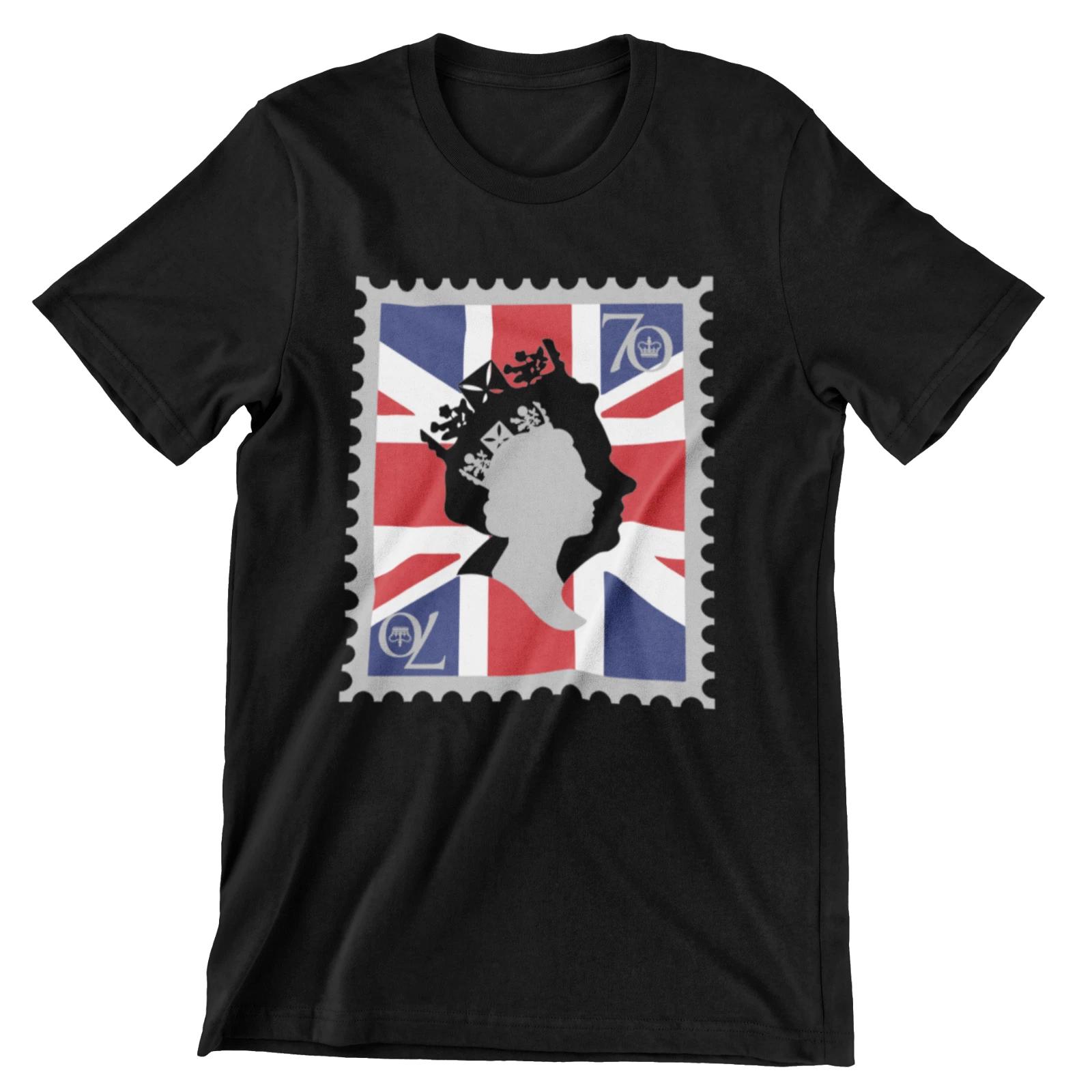 QUEEN Elizabeth Jubilee Kids T-Shirt Boys Girls Union Jack 70th Platinum 110