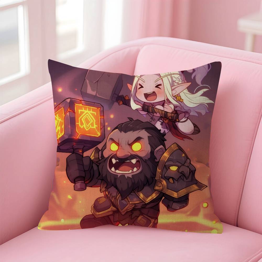Pillow Anime Pillow Sofa Bed Head Pillow Cover Cushion Cover Fashion World of Warcraft Hot Video Game