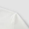 Semir Women's Long Sleeve T-shirt with Half High Neck and Split Design 2025 Winter Embroidered Slim Fit Fleece Top