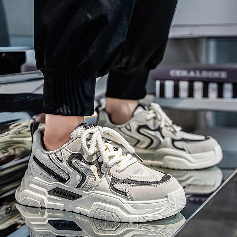 Men 's Casual Four Seasons Fashion Skateboarding Students Comfortable Sneakers Boys Trending Soft Sole Breathable Shoes