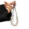 Exquisite Beaded Bracelet with Flower Butterfly Tassel and Versatile Phone Chain