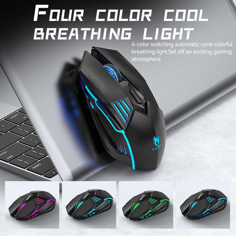2025 NEW HOT 6D Design RGB Bluetooth+2.4G+Wired Mouse Lighting Effect Mouse Gaming USB Mouse 6 Keys Ergonomic Mice Plug and Play