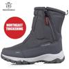 Big Size 46 Men Boots Winter Waterproof Snow Boots Plus Velvet Warm Side Zipper Outdoor Ankle Boots Male Cotton Casual Shoes