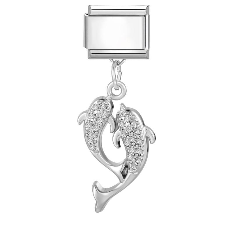 2026 New Creative DIY Dreamy Shiny Sunflower Cat Heart Bow Star Cherry Moon Pendent Charm Fit 9MM Stainless Steel Bracelet Gift