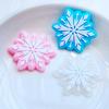 20pcs New Cute Christmas Snowflake Series PVC Flexible Glue Flat Back DIY Scrapbook Embellishment Phone Craft Decoration Q81