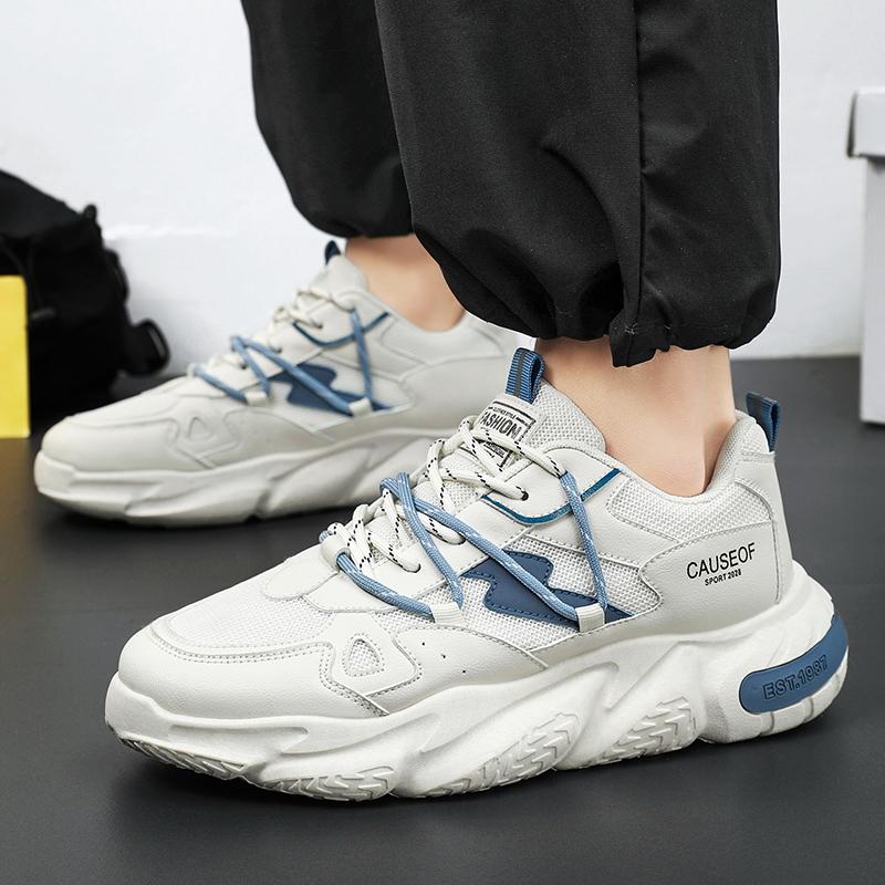 2025 New Men Shoes Fashion Chunky Sneakers Height Increasing Casual Shoes Male Trainers Running Sports Shoes