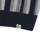 Yeseyesee Stripe Knit Zip-Up Vest Navy
