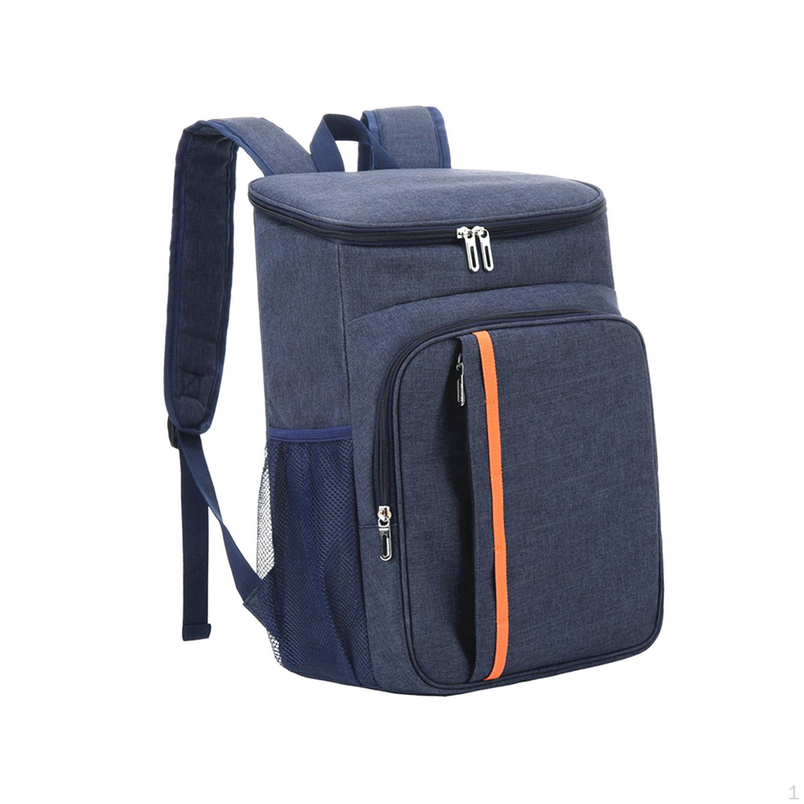 

Outdoor Picnic Bag Insulated Backpack with Side Pockets Lightweight Lunch for темно-синього кольору