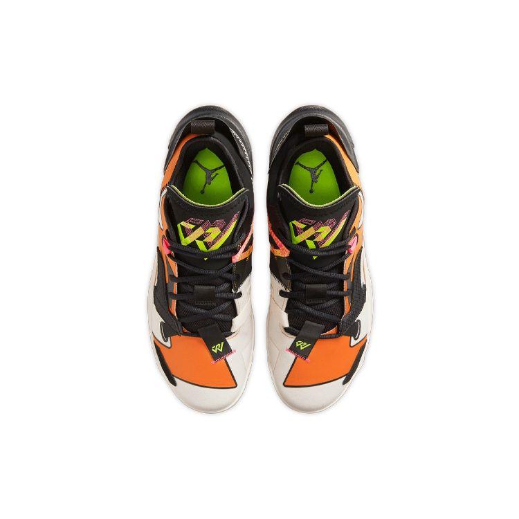 Air Jordan Why Not Zer0.4 Shattered Backboard Men Sneakers Orange Pale-Ivory Black DD4887-100