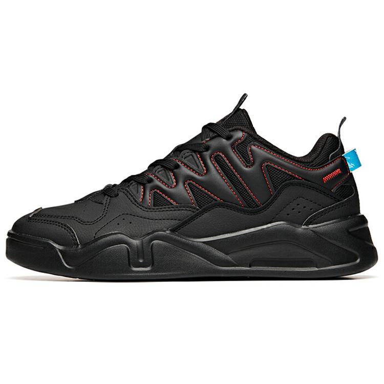 Anta Life Collection Low top Skateboard Shoes Men's Black Red 112018041-6