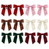 Christmas Tree Decorations 2Pcs Velvet Bows, Holiday Hanging Wall Decor for Wreath Topper, Wedding Backdrop, Bridal Shower, Birthday Party, Front Door