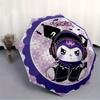 Kuromi Sanrio Automatic Folding Umbrella with Sturdy Iron Frame, Portable Compact Travel Umbrella All-Season Use Parties 0807050