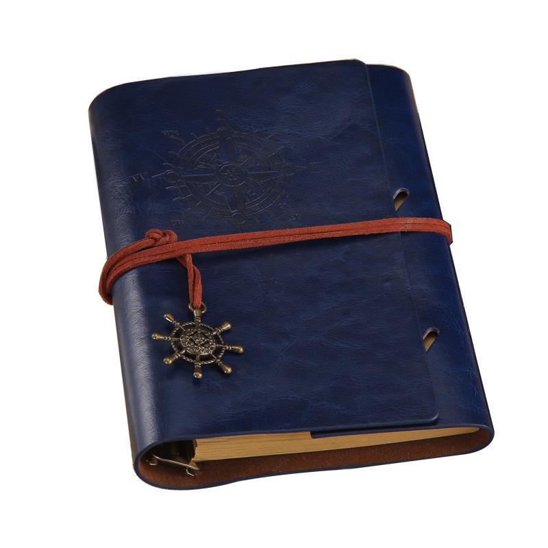 A6 European Retro Kraft Loose-Leaf Business Planner Notepad (Customizable Logo)