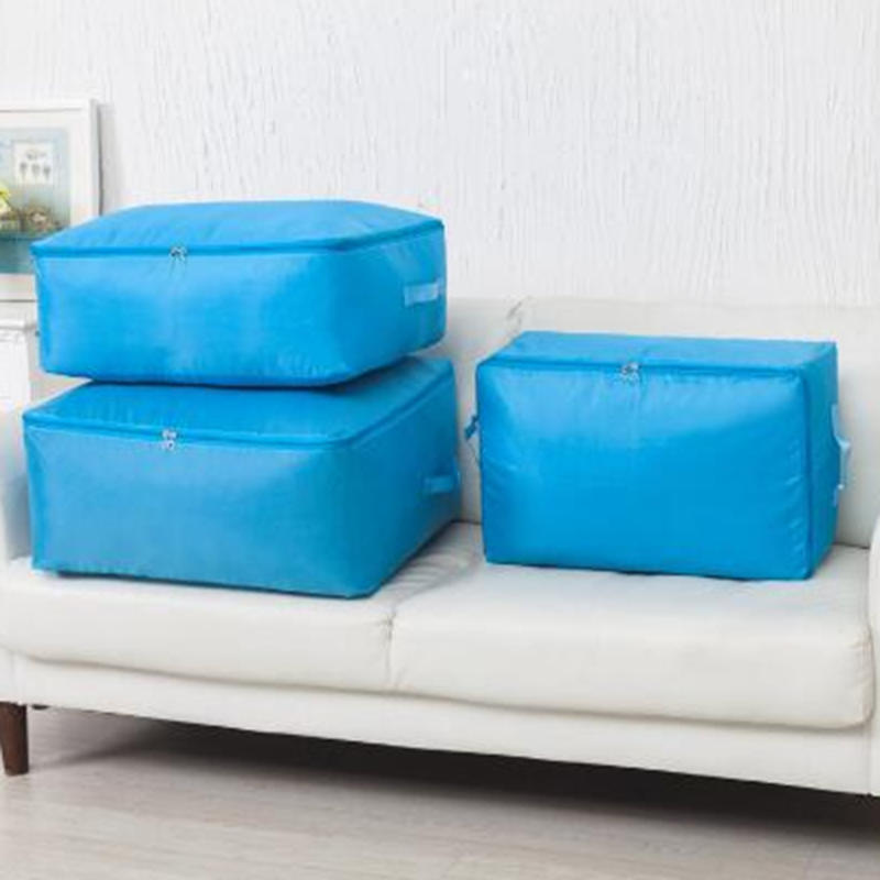Large Capacity Comforter Storage Bags with Zipper Moistureproof Space Saver Luggage Clothing Moving Bag for Kindergarten