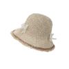 Women's Summer Pastoral Style Small Flowers Woven Straw Hat Sun Protection Straw Hat Fashionable Versatile Small Flowers and Plants Woven Sun Hat