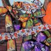 Cartoon Halloween Gift Wrap Ribbon Polyester Grosgrain Satin Ribbons Happy Halloween Party Decoration Packaging Supplies