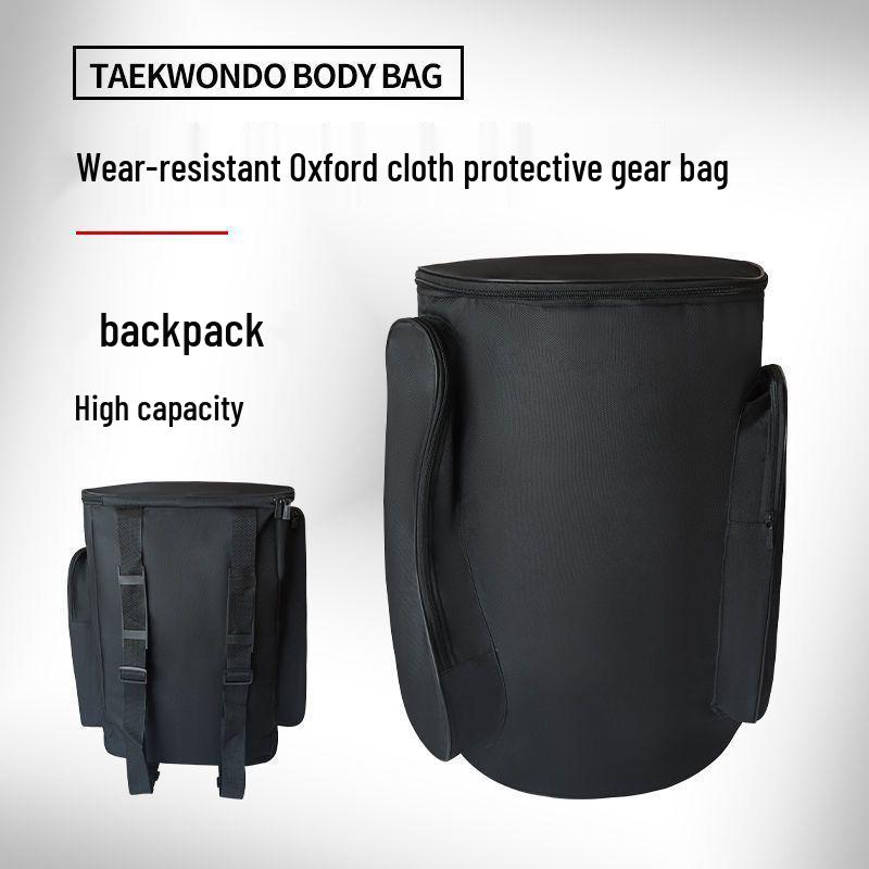 White Taekwondo & Boxing Gear Backpack - Large Capacity Waterproof Oxford Cloth