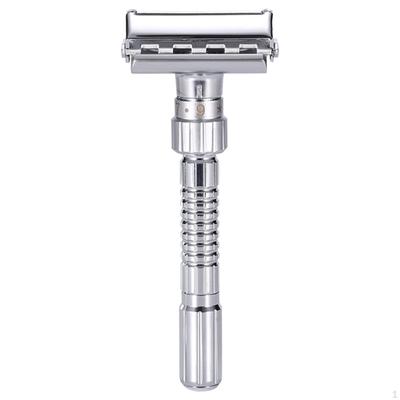 Segurança manual com estojo, barba reutilizável, kit de barbear para uso diário masculino