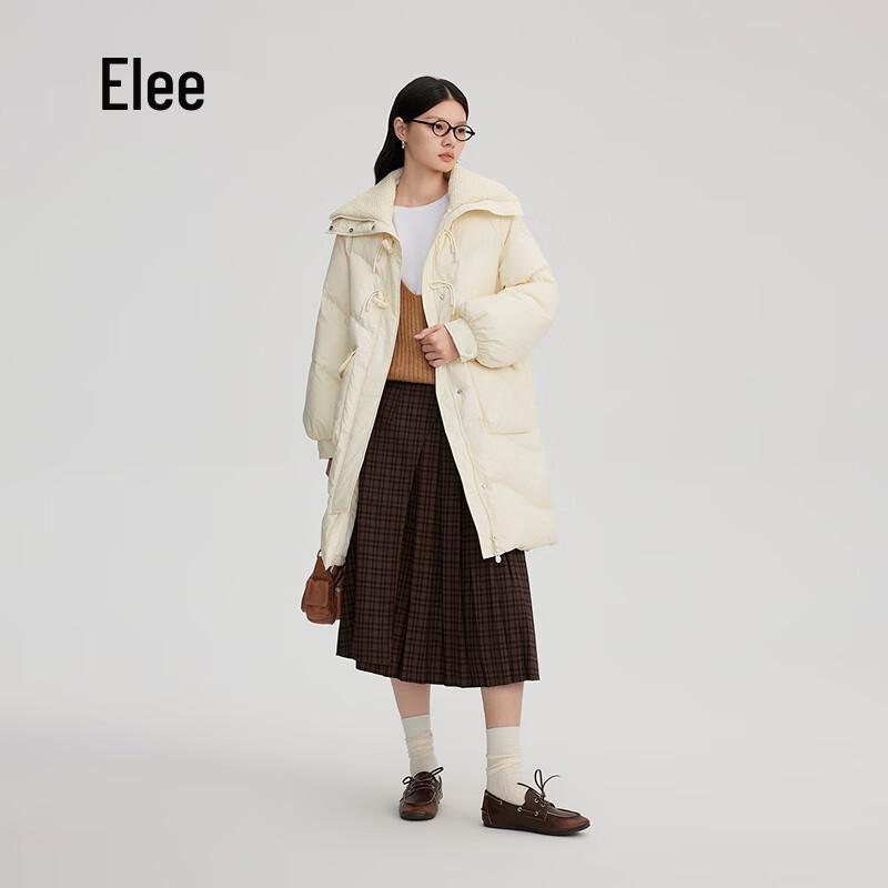 Araliya Women's Mid-Length Lapel Duck Down Jacket