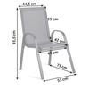 Sofotel So-981 Round Garden Table And 2 Garden Chairs Set