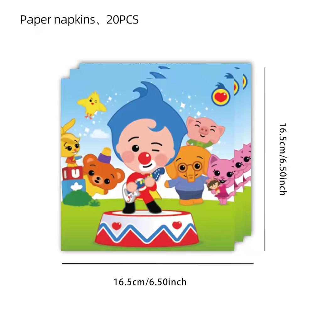 Circus Theme Clown Birthday Party Decoration Tableware Cup Plate Balloon Backdrop Baby Shower Kids Birthday Party Supplies Toy