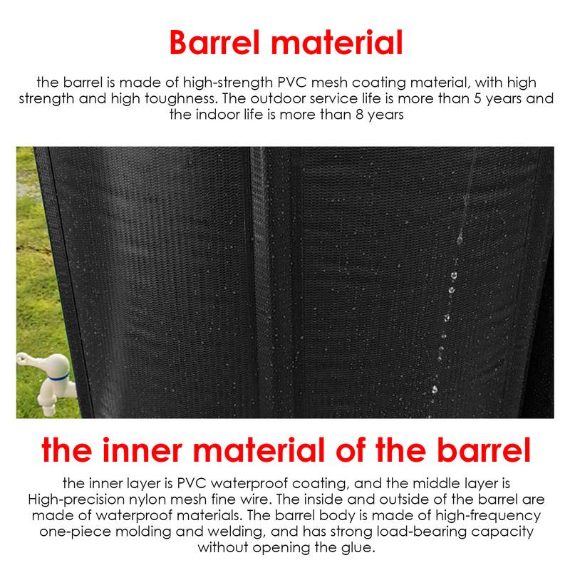 200L Rain Water Recovery Storage Tank Garden Irrigation Water Bucket Collapsible Rain Barrel Rainwater Collection Container